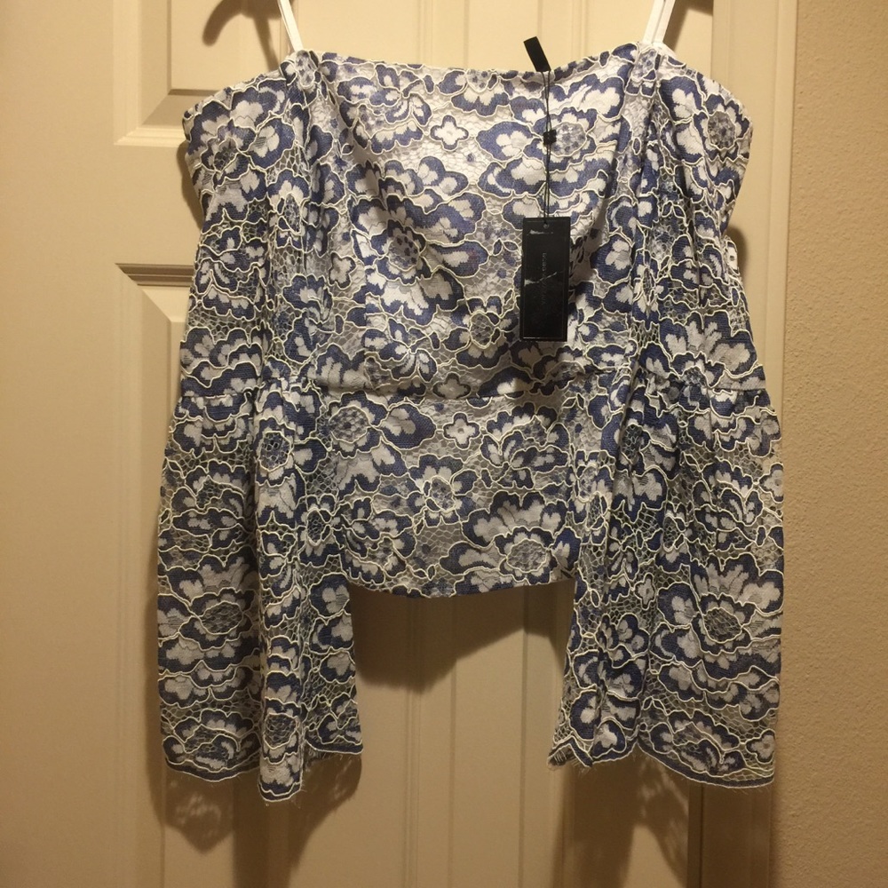 Beautiful BCBG Floral Lace Top (NWT)